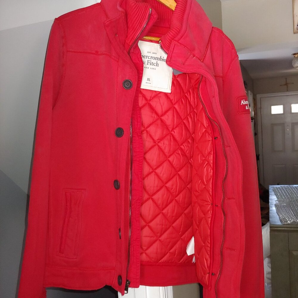 Vintage Abercrombie Red Jacket  with Gillet Size XL
